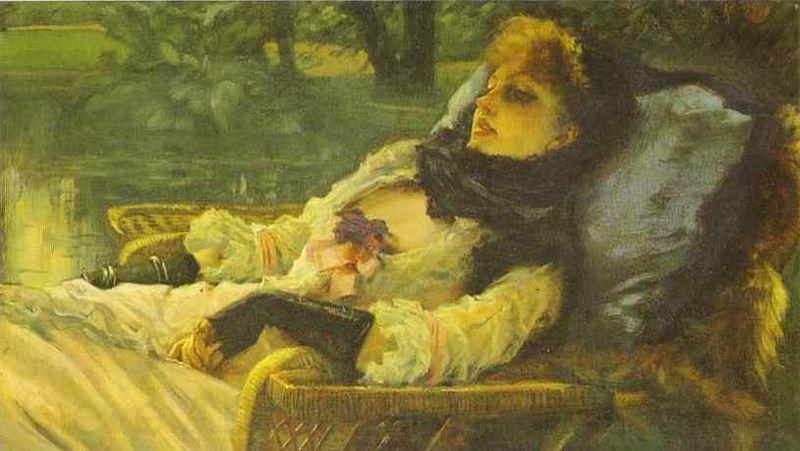 James Joseph Jacques Tissot The Dreamer Germany oil painting art